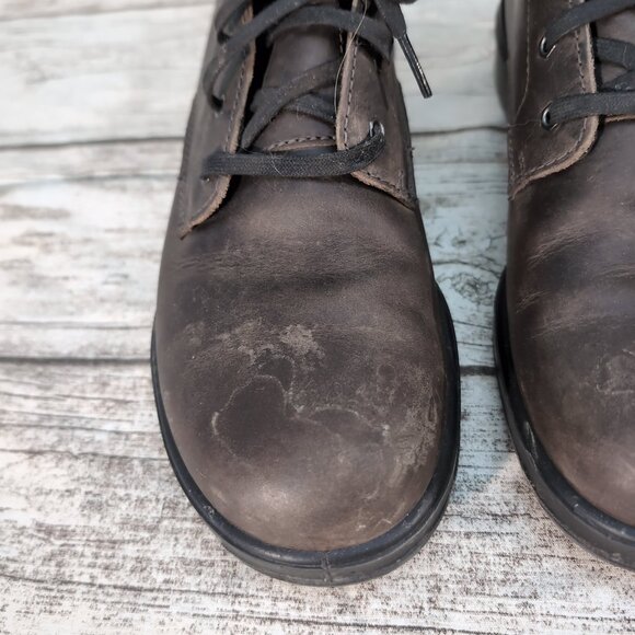 Blundstone Lace-Up Leather Boots Brown Work Casual Ankle Shoes – Men’s 8 - Picture 4 of 11